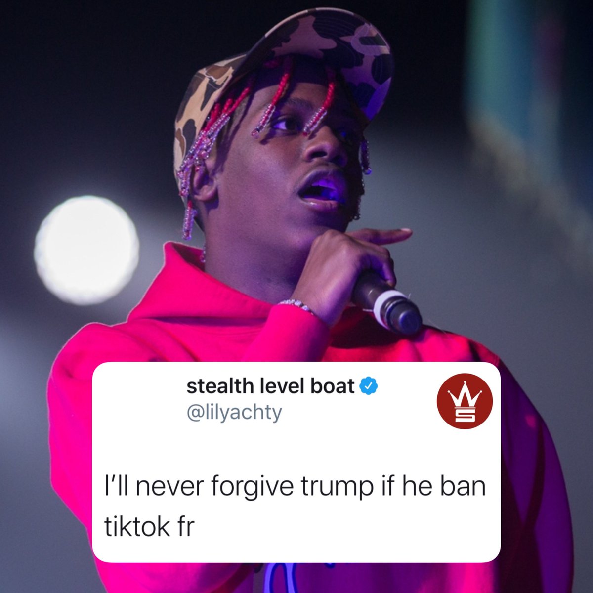 Lil Yachty had this to say about President Trump’s possible ban on #TikTok...👀 @lilyachty