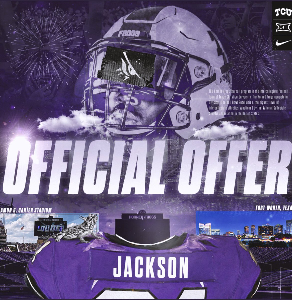 Y’all already know 🐸💜 it’s official!! #Gofrogs