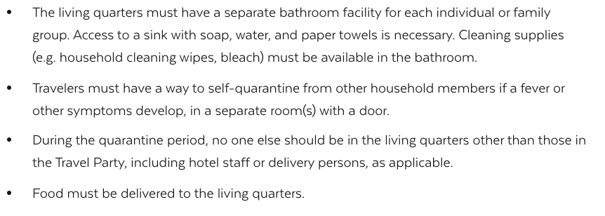 Here is what quarantine will look like in MA:14 daysCannot leave your residenceNo shared bathroomsNo guestsMust be able to isolate individuals from a group quarantineAll food must be delivered (what college can handle this?)