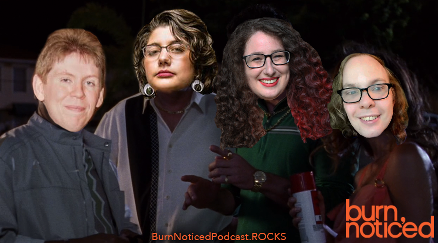 BurnNoticedPod's tweet photo. Our friends from @BNNPod join us again for an end of podcast season recap! Joe picks his favorite cohost and the other one definitely isn't defensive about it, we discuss the changing host dynamics, and then it's just Oops! All Tangents. Listen: https://t.co/hg6P1D7MGa https://t.co/os5V2AhqD0