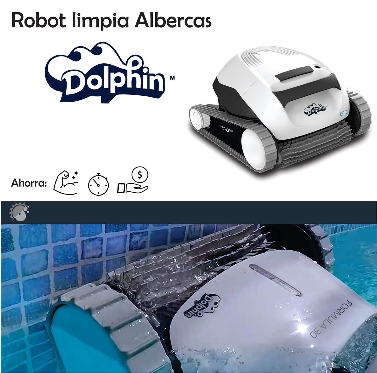 Robot Dolphin 

Innovando el mercado de piscinas Bomhersa siempre contigo. 

#robotalbercas #dolphin #albercas #limpieza #bomhersa #robot 

Comunícate con nuestros agentes de ventas: 
Tel. 8262681527 

Ubicación: Allende, Nuevo León, Col. Centro.