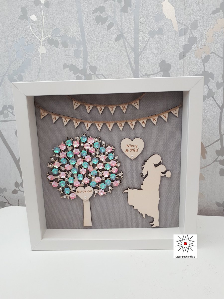 Looking for a special anniversary gift? These frames can be personalised to suit and make lovely gifts. 

#pearlanniversary #30thanniversary #personalisedgifts #leeds #SupportLocalBusinesses