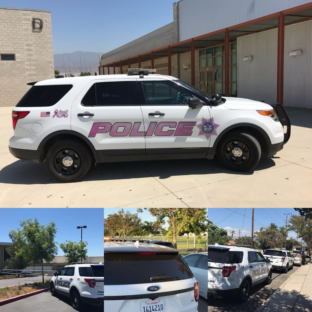 SBCUSDPOLICE's tweet image. #Reminder our #DistrictPoliceTeam are fanned out across the #Distict providing asset protection as well as servicing our school-community. If you see something, say something (909) 388-6130 or #WeTip and you can remain anonymous.