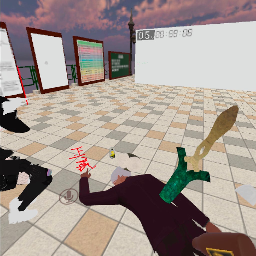 #XPCafeQ 
①キタリナQuest支店のママたちが集合してた
②ずんだもちさんを描いてるアフロさんを描く
③オル兄様
④営業後はサルたちが大暴れ 