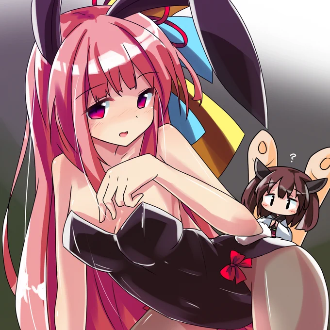 昔、「バニースーツを着てしまう呪い」ってシリーズで描いたモノ

#バニーの日 
