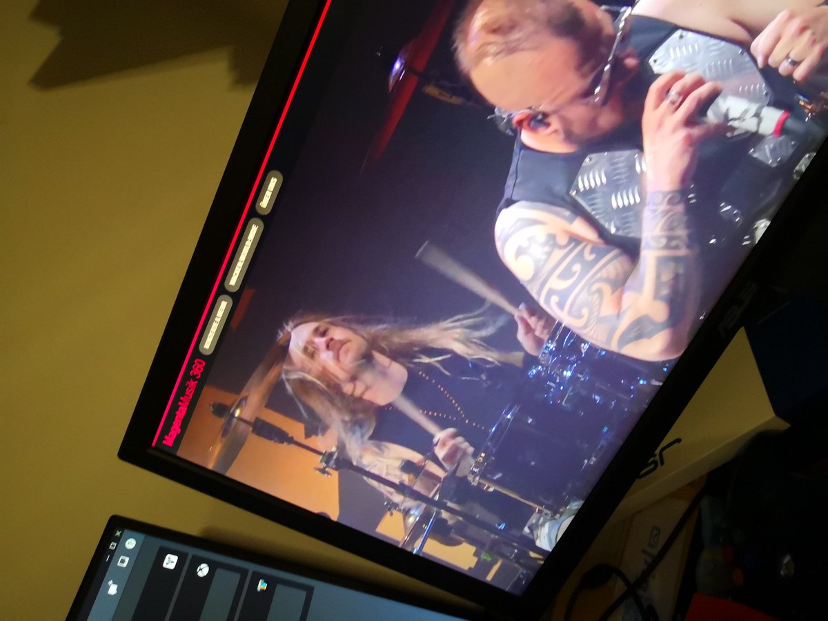 HuntedDreams_'s tweet photo. Spending the evening with @sabaton
 We can't be there in person but we get an awesome performance!! 
#MagentaMusik360 #Wacken https://t.co/qFGMkJg4AZ