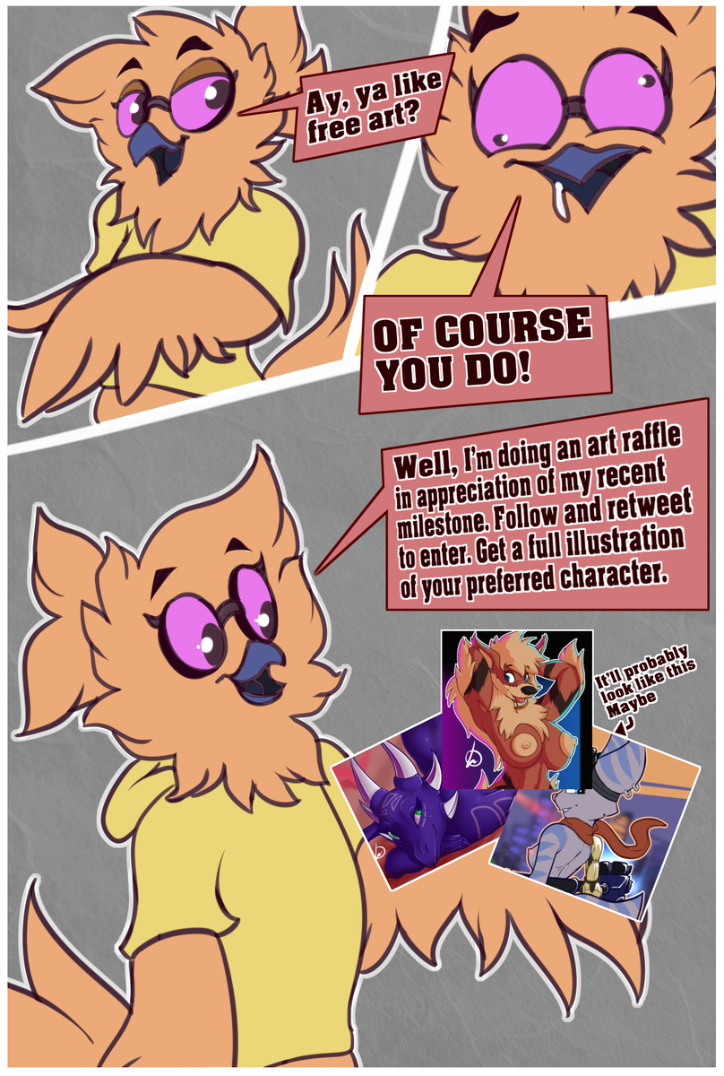 Creamy_Owl's tweet photo. Art Raffle! Retweet this post and follow me to enter. Winner will get a fully illustrated picture drawn by me. Good luck. https://t.co/4ThoKYTZ3F