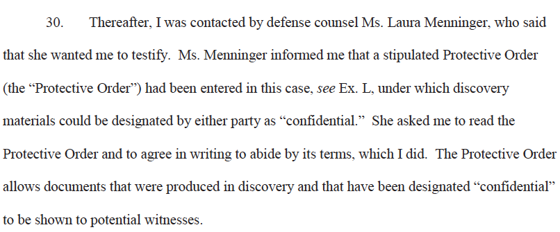 This section (page 2532) leads me to believe that the leak of confidential information that was indicated earlier may be that Alan Dershowitz figured out his name was in this case (prompting this filing). This filing could serve a second purpose - explaining/covering the leak.