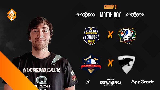BrawlPSeries's tweet photo. #GCABS • MATCHDAY

GRUPO/GROUP C

🇪🇨 ECU 🆚 PAR 🇵🇾
🇨🇱 CHI 🆚 ARG 🇦🇷

[EN VIVO / LIVE]
Hoy - Today
🕘 21 HS (ET)
🇪🇸 @AndroxAcosta
📺 https://t.co/L99gQP8hWt

🇧🇷 @EdhyGhellen
📺 https://t.co/M7CCxtMvmt

#AmericaUnida https://t.co/bZrS4qNKad
