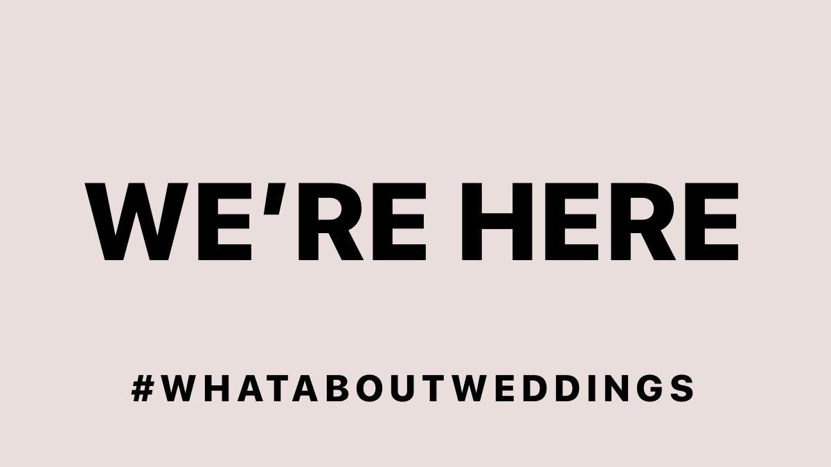 EventTipis's tweet image. We are here! Here to help our utterly amazing couples in whatever way we can, here to support our fellow suppliers and here as part of a 10.3 billion pound industry that is waiting to be recognised by our government

@John4Carlisle @BorisJohnson @ForgottenLtd 

#whataboutweddings