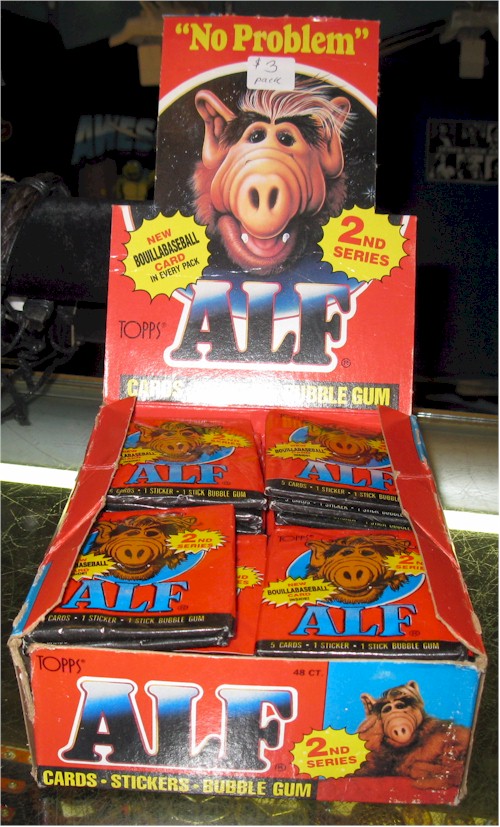 You could buy ALF collectible trading cards (this was the late stage of of the Garbage Pail Kids trading card trend).