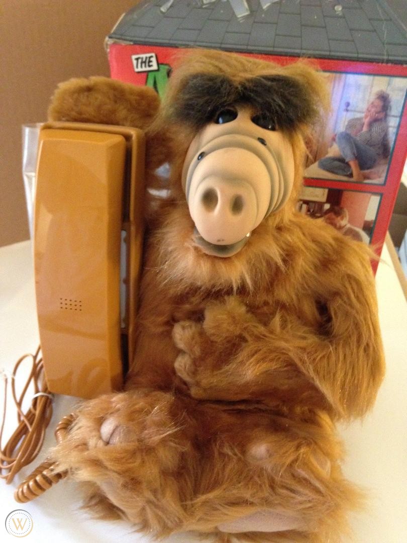 ALF used the phone a lot on the show, so they made an ALF phone, which was ALF holding a phone. (Collectible/novelty telephones were really popular at this time)