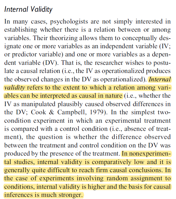 Next up is interval validity -- is there really a causal relation between the IV and DV?WRT replication failures, either the original study effed up here or the replication study effed up here. Both are possible! BUT....7/