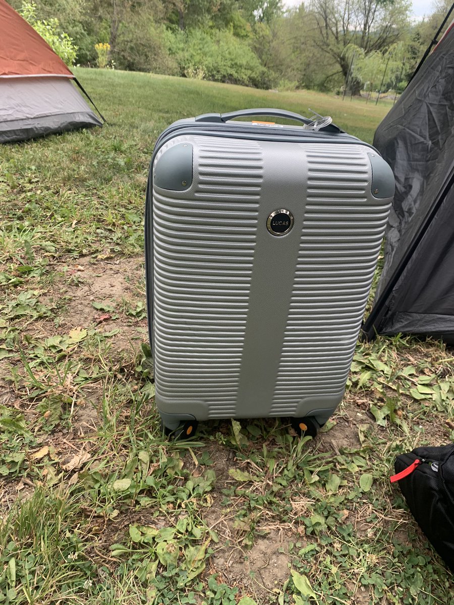 So I’m camping, something that I DON’T DO!! Folks are making fun of me for bringing a small suitcase. Like really laughing at me? Why?
