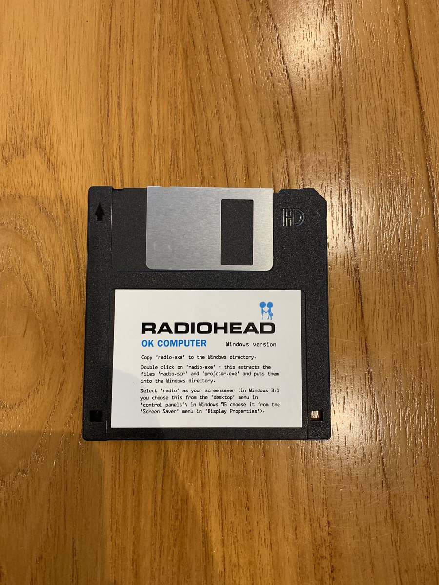 The OK computer floppy disc.