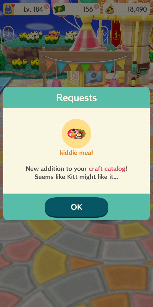Yay I got Kitt, got her to level 15, got her special request, and reached level 184 all in one interaction.
