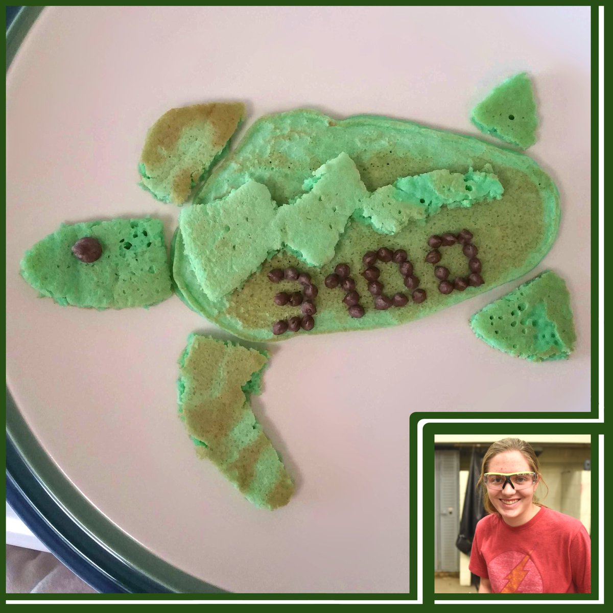 frc3100's tweet photo. Our summer bake-off winner is Kai, who made a strawberry pie! Runners up are Megan, with a turtle pancake, and Josiah with a Lightning Turtle cake. Big thanks to everyone who participated! 

#omgrobots #frc #frcrobotics #firstrobotics #baking #bakeoff https://t.co/RraZ9izOpf