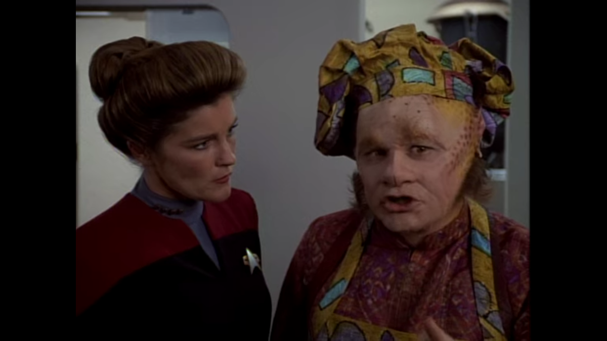 Jetrel: Another surprisingly horrifying episode where Neelix has to confront the fact that he's a survivor of a weapon of mass destruction being used against him homeworld. Pretty obvious Hiroshima/Nagasaki allegory, but quite a good episode nonetheless