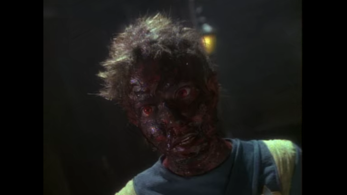 Jetrel: Another surprisingly horrifying episode where Neelix has to confront the fact that he's a survivor of a weapon of mass destruction being used against him homeworld. Pretty obvious Hiroshima/Nagasaki allegory, but quite a good episode nonetheless