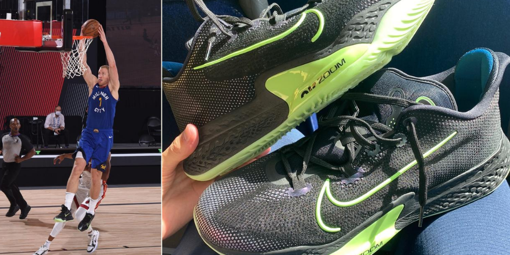 styl's tweet image. The @nuggets took the court against the @MiamiHEAT  and @masonplumlee resumed his season wearing the #NikeAirZoom. Check out what else he packed for his stay in Orlando: askstyl.app/post/nuggets-m…