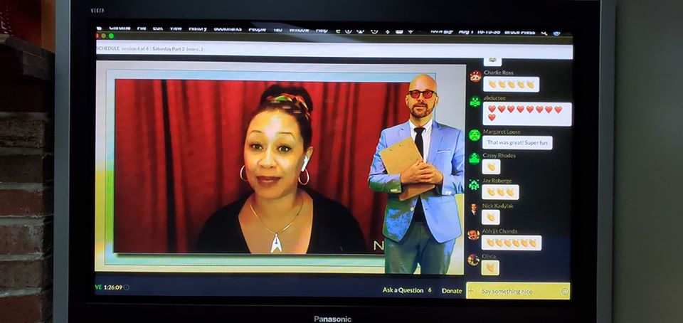 LeighannLord's tweet image. I just finished doing a quick comedy bit for @NECSS 2020 Virtual! And I had a blast! Thanks for the screen grab, @brucefp