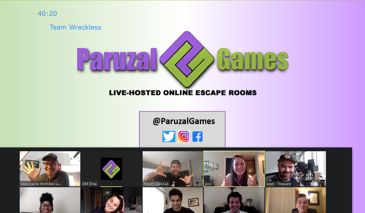ParuzalGames's tweet photo. Talk about awesome teamwork from these guys! Their name may have been wreckless but they sure weren't!
#QuarantineGames
#EscapeRoom
#EscapeGame
#FamilyFun
#TeamWorkAtHome
#PlayAtHome
#RemoteDateNight
#DifferentEntertainment
#SocialDistancing
#ParuzalGames https://t.co/0f1j8s99Sp