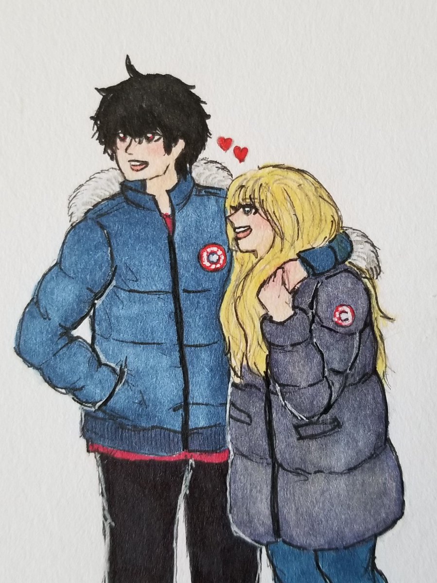 's tweet image. modern lucathy would wear canada goose bc they're rich

#whomademeaprincess #어느날공주가되어버렸다 #wmmp