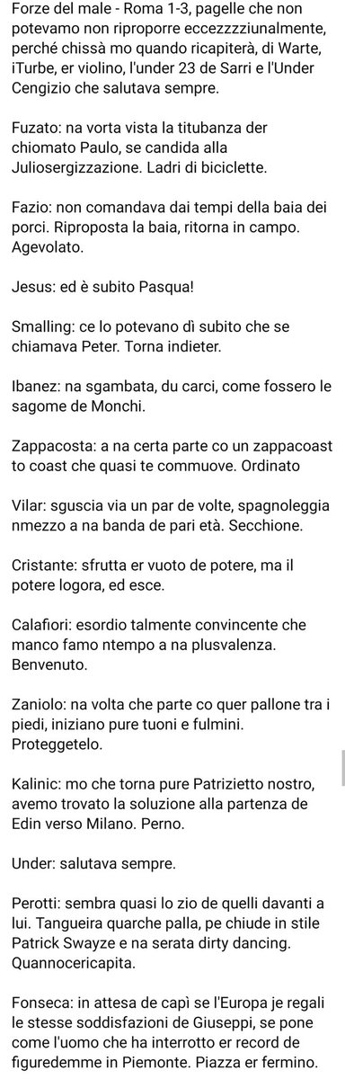 #PagelleDeWarte #ASRoma #JuveRoma