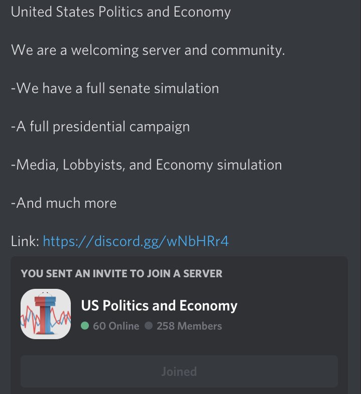 USPoliticsSim's tweet image. Click the link in our bio to join.