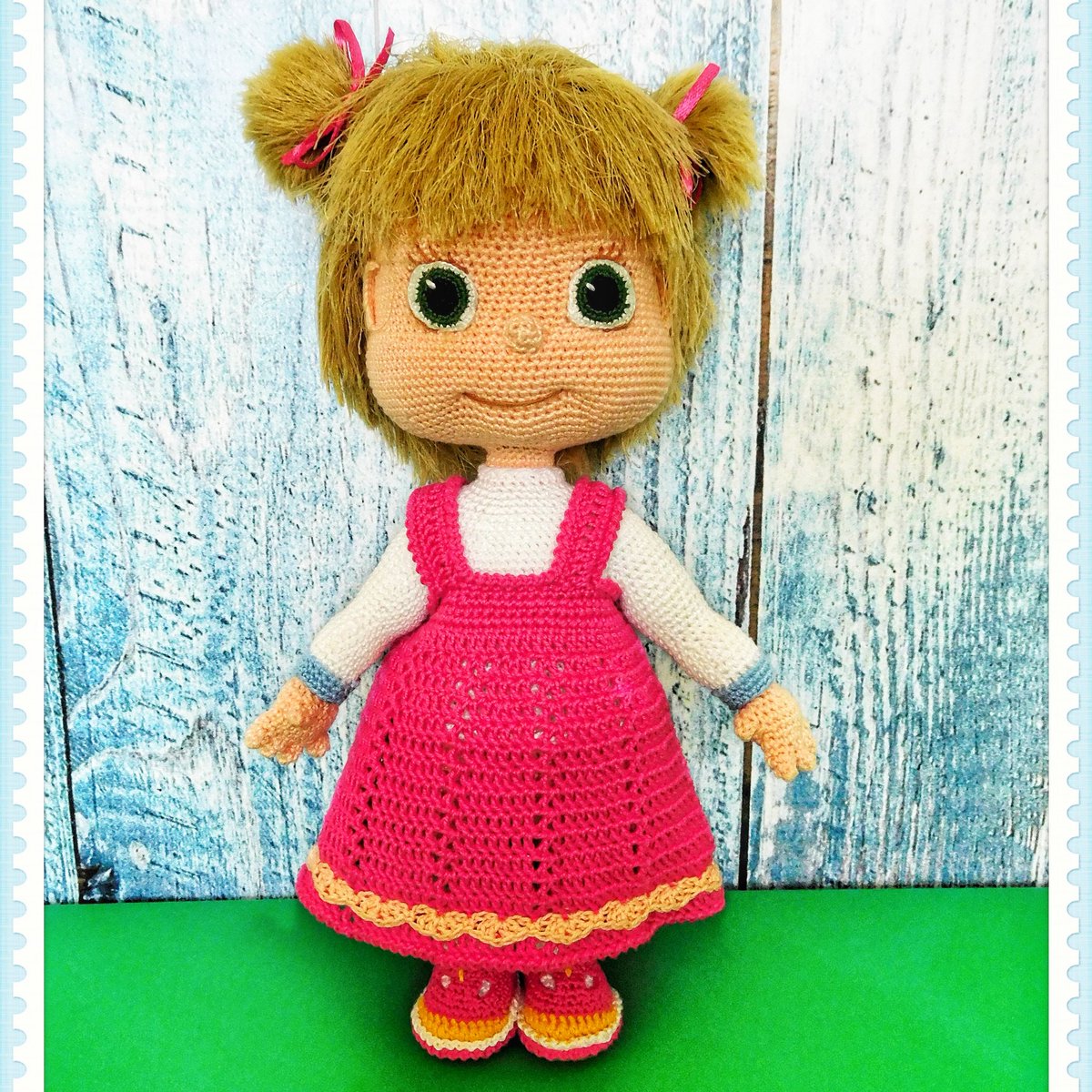 babyamitoys's tweet photo. This doll has already found her new home, but I just want to show her to you all very much π.
Her new family is in love with this beautiful toy, and this is the most pleasant feedback for me π
#babyamitoys #crochetdoll #mashaandbear #dollnursery #dollcrochetpattern https://t.co/0GNNqRz0RQ