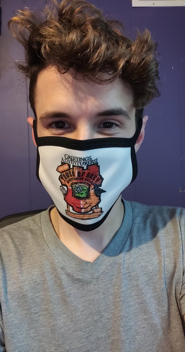 A_LeFreak's tweet photo. Loving my #GAPCast/#DNDPodcast masks!! Special thanks to @YourDarlingSon @GeeklyInc and @TheUnderfold for the great designs!! https://t.co/V77mGUNHhr