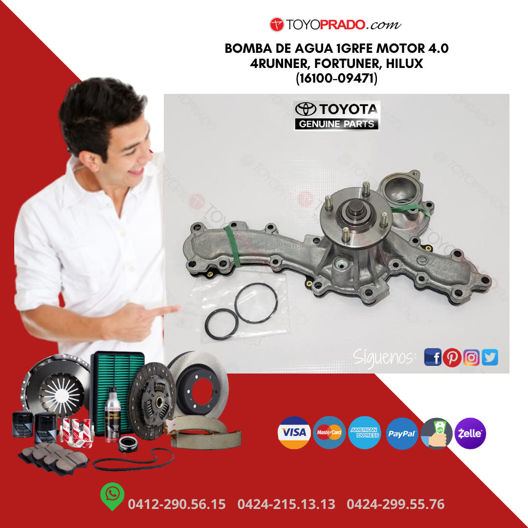 ToyoRepuestos's tweet photo. Bomba de Agua 1GRFE https://t.co/3cxSxmNl6q