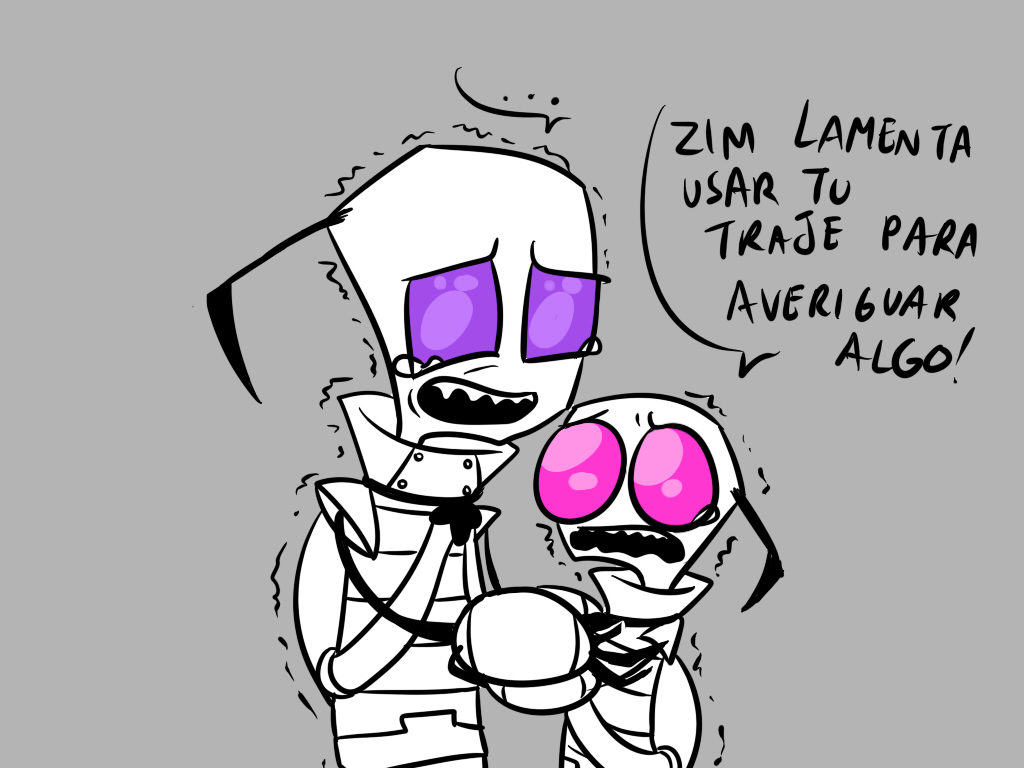 Rosy_Fun_'s tweet photo. AJSKJK xD π (si alguien reconoce esta referencia comente UwU) <3
#zim #elitepur #parody #byrosyfujoshii https://t.co/tIvb4Mlve4