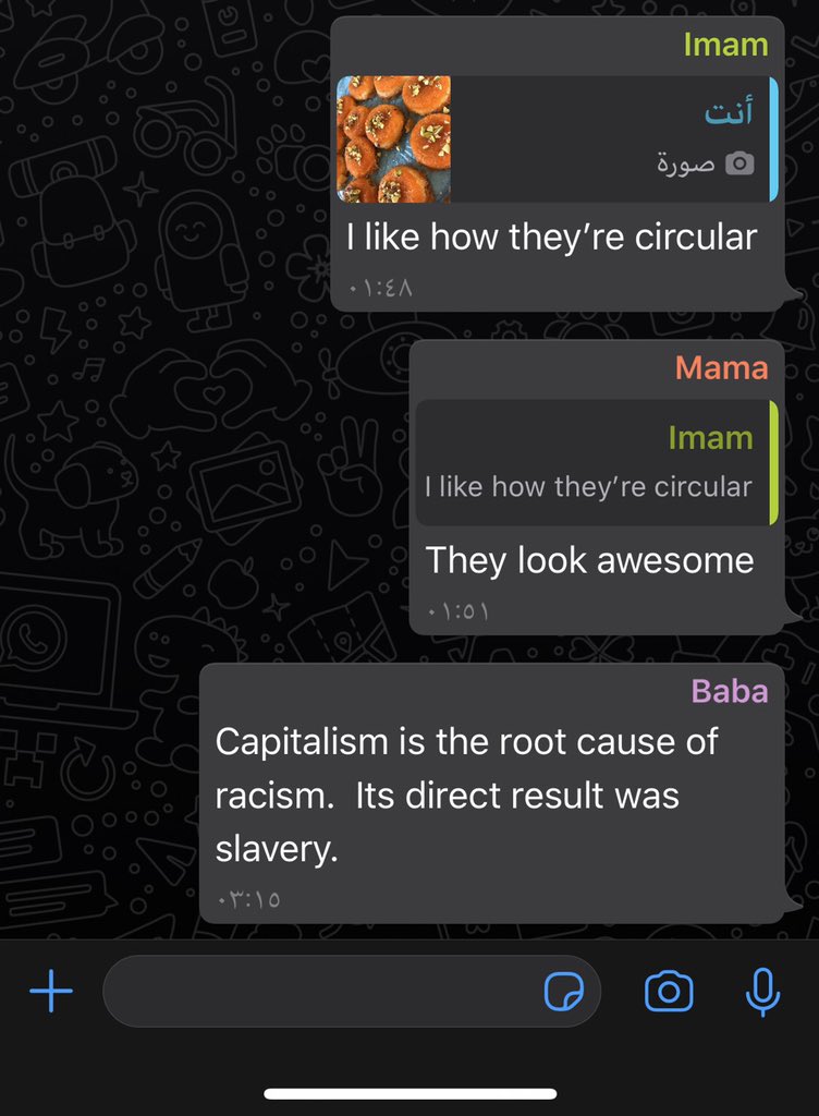 RiverToSea48's tweet photo. My dad really knows how to steer a conversation in the group chat https://t.co/1gtXGdAInq