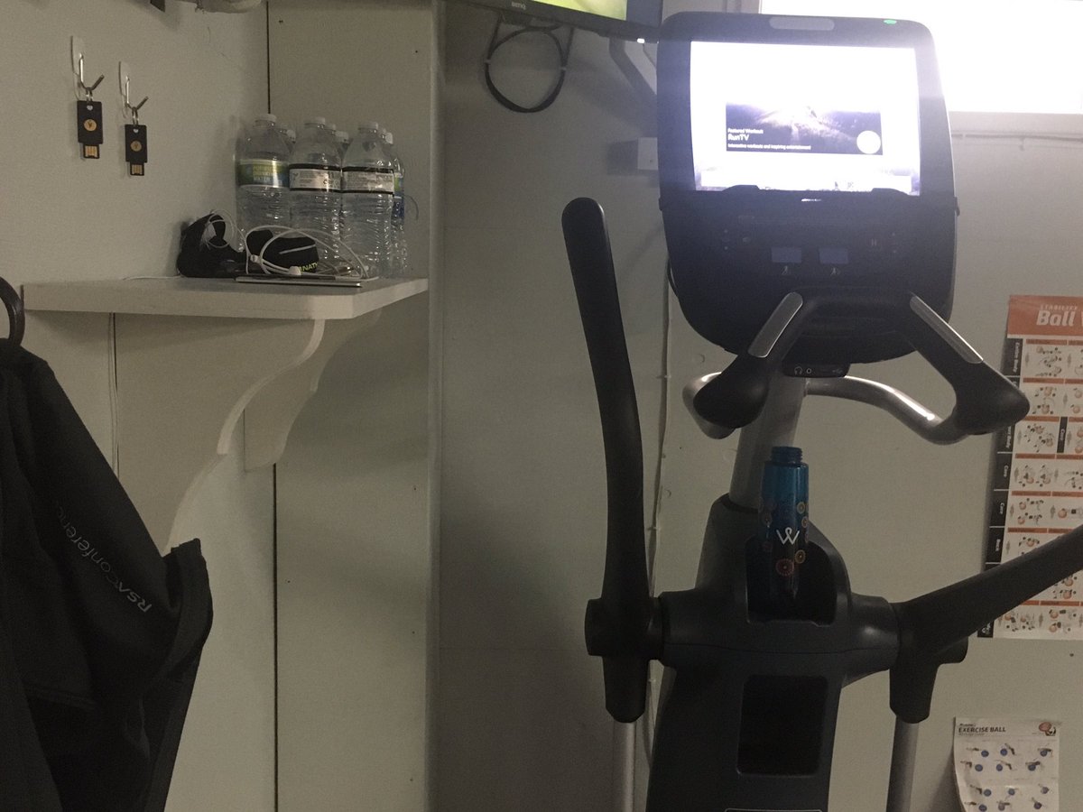 pamelarosiedee's tweet photo. Did you know that the RFID support in your @Yubico NFC security key can be used to login to @precor fitness machines? https://t.co/LMVvMNVvNi