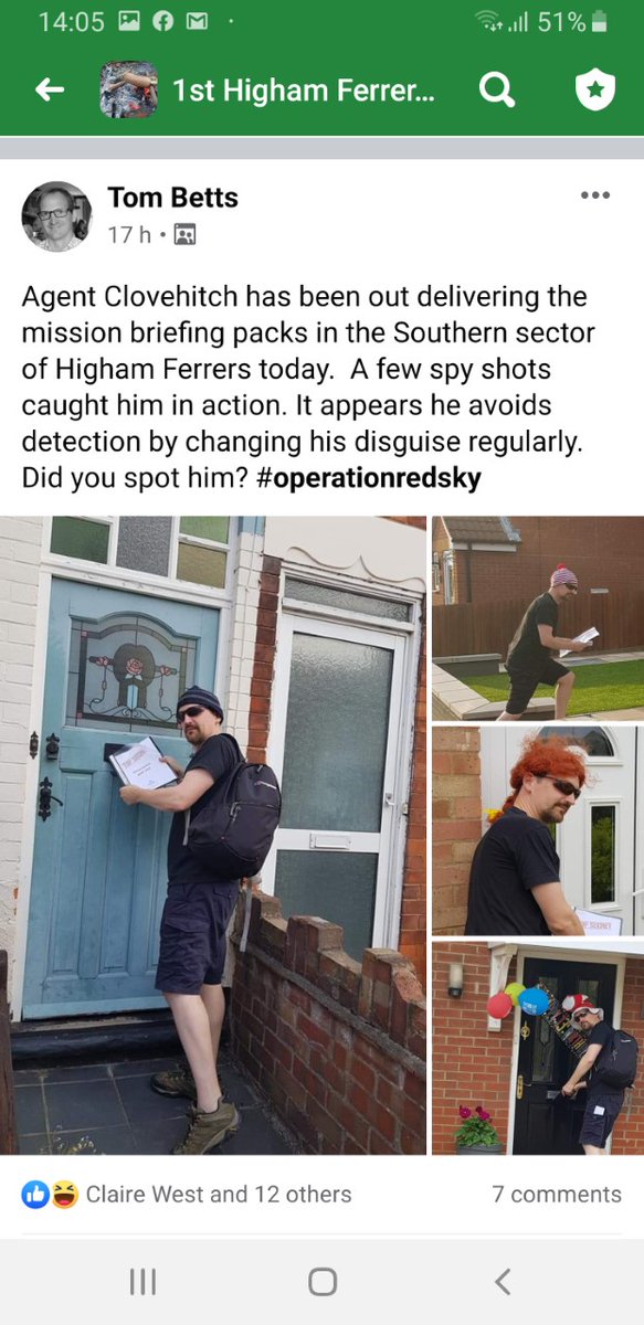 2ndExeterScouts's tweet photo. #OperationRedSky is officially underway. An SIS assest has been deployed to Northamptonshire to deliver mission packs to 1st Higham Scouts https://t.co/0vfxcv0VKT