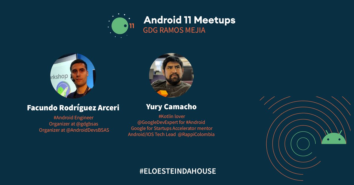 GDGRamosMejia's tweet photo. TAMO EN VIVO!
🤖Android 11🤖 --> @GDGRamosMejia
🚀 @facundomr
🚀 @camachoyury
Youtube https://t.co/Pg5pgqOJdB
#gdg #Android11Meetups https://t.co/RwsLkVuHnP