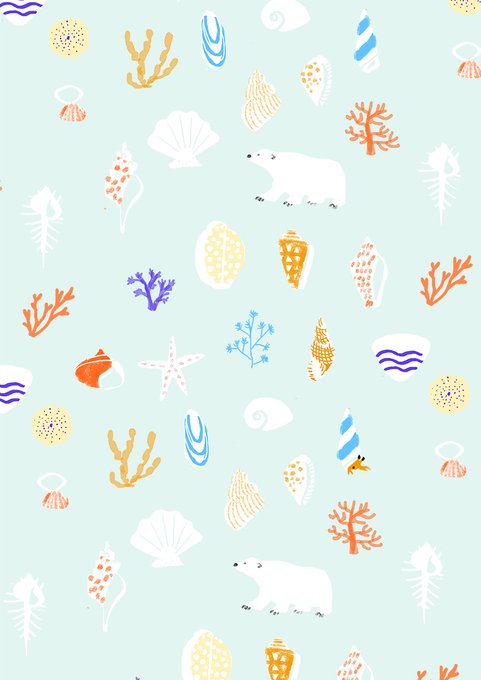 「サンゴ シンプルな背景」のTwitter画像/イラスト(新着)｜3ページ目