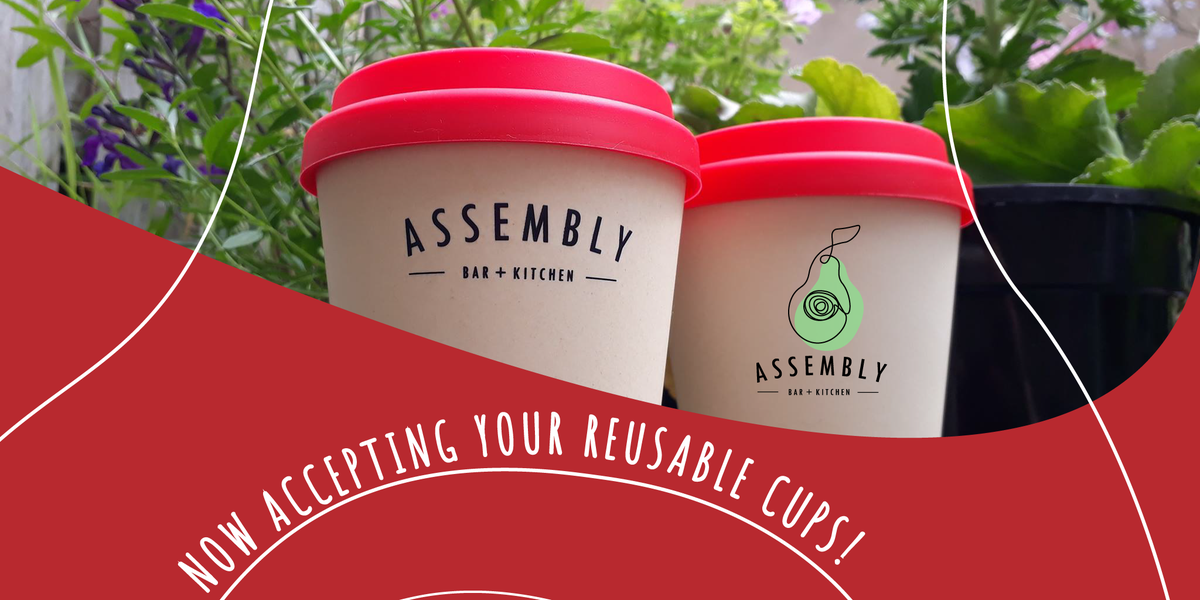 assemblybandk's tweet photo. We're now accepting your reusable cups! 👍
Please bring them washed, with the lid off and place it on the tray provided. We'll make your drink in another cup and pour it in so we won’t have to touch it.

Don't forget you’ll get 10% off the price of your drink!
#ecofriendly #ABK https://t.co/wii7vhZkVp