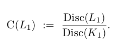 You can actually get pretty far with the methods in CDO! Indeed, CDO exploits the relative discriminant formula to compute the discrimimant of L₁. The Artin conductor turns out to drop a factor of disc(K₁)