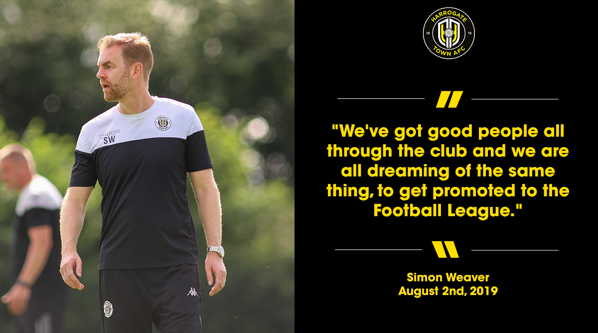 HarrogateTown's tweet photo. 💬 | One year on and we're just one match away from making that dream a reality

#ProudToBeTown https://t.co/uzN9IiqV7A