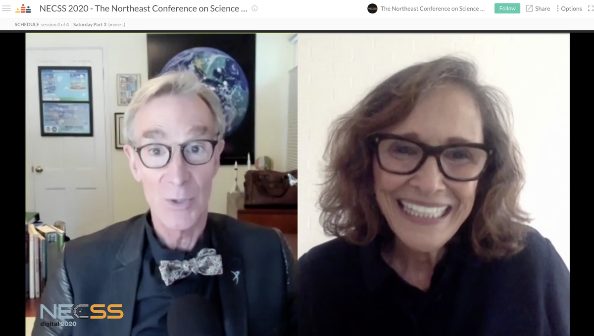 spearsarah's tweet image. ann druyan is an absolute treasure. hearing her speak at @NECSS is so inspiring!