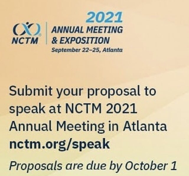 movedtoblusky's tweet image. Members, submit to speak and represent #TODOSmath at #NCTM2021👇🏽