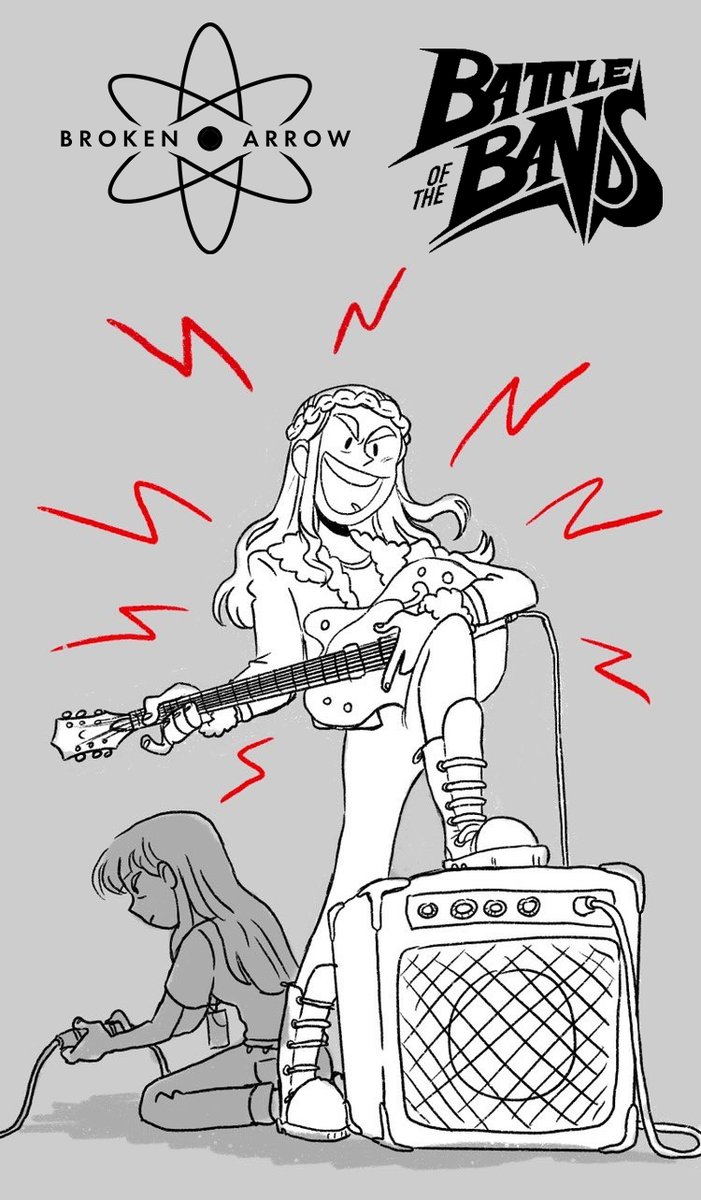 August 1st, 2020. Day 1 of Production on Battle of the Bands begins today. After some amazing opportunities to pitch to various companies, we’ve decided to independently produce a full 10 minute animated pilot! 

Full statement continued in thread below....
(art by <a href="/MarleyCatts/">🌻Charlie Nagelhout🌻</a>)