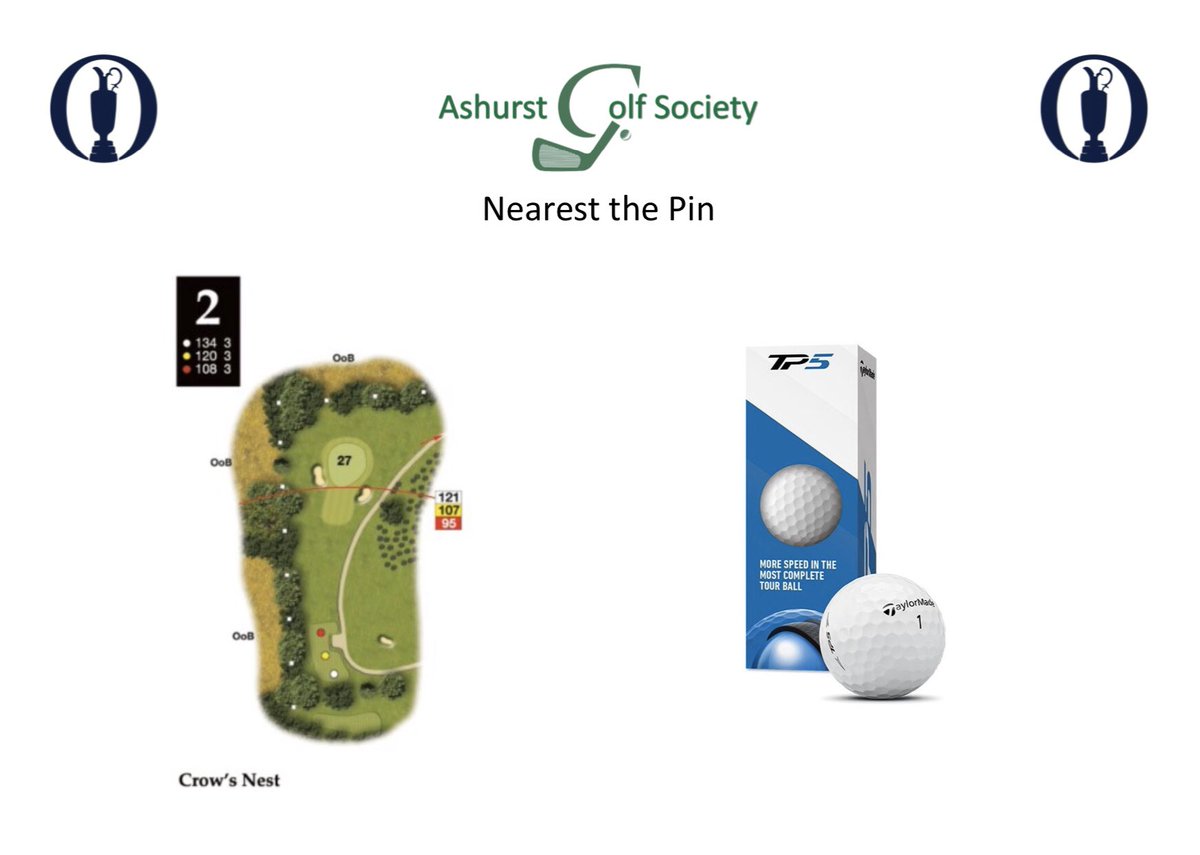ashurst_golf's tweet image. Prizes for the AGS Open @houghwoodgolf 

Hole: 2 - Nearest the Pin

🟡 120 yards