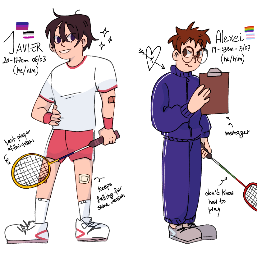 mods asleep time to post badminton ocs n disappear 