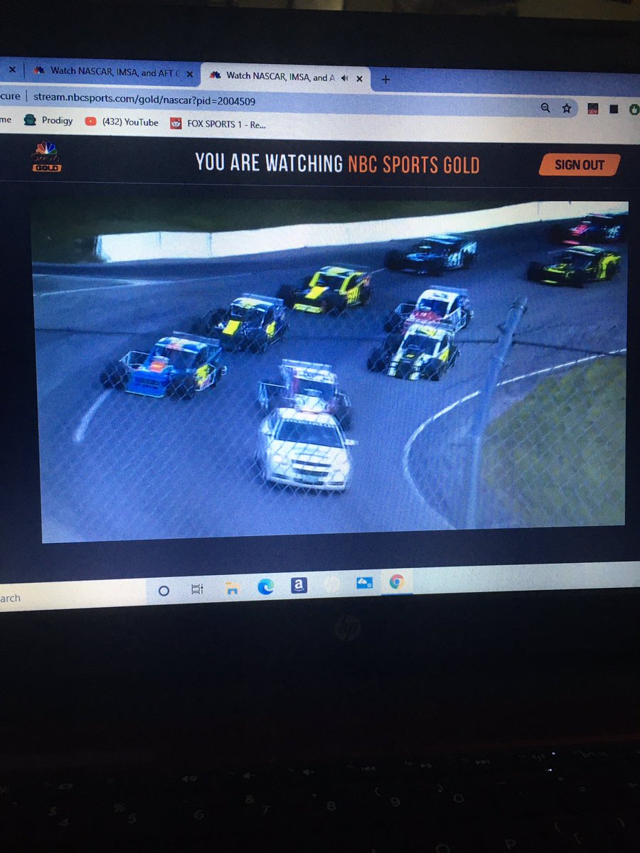's tweet image. Enjoying the #nwmt race from #WMMP on @_TrackPass 

My boy Aaron isn’t doing too bad of a job announcing either. #hesgotafaceforradio