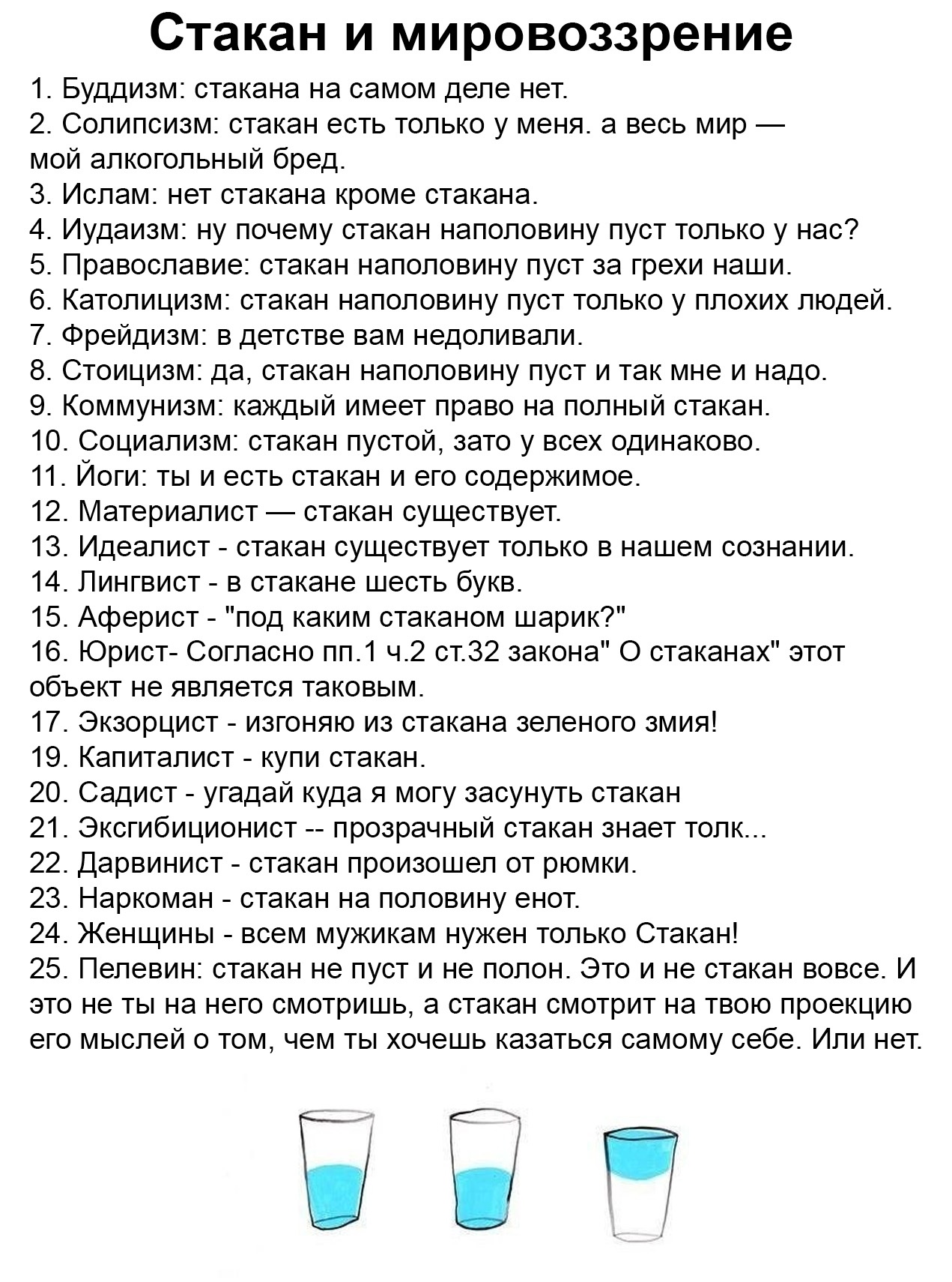 Стакан наполовину пуст. В баре наполовину полный стакан. Стакан с водой наполовину полон. Наполовину полный стакан. Наполовину полный стакан.