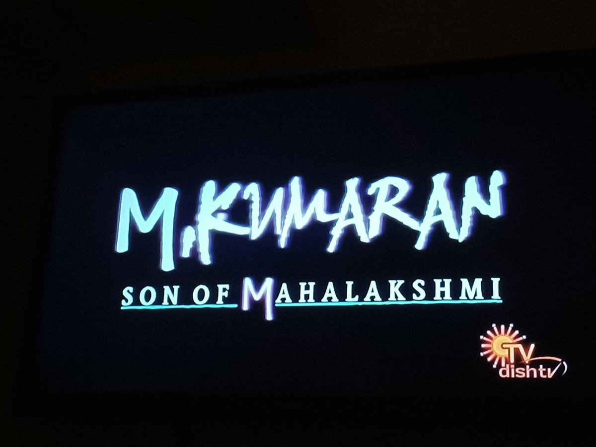 Watching..📺 #MKumaranSonOfMahalakshmi Sun TV @actor_jayamravi @jayam_mohanraja #Nadhiya #Asin @prakashraaj @Actor_Vivek
 #MKumaranSonOfMahalakshmiOnSunTv #Bhoomi #JayamRavi