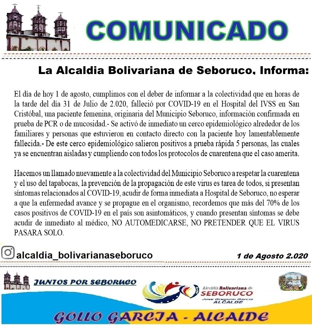 ALCALDIA BOLIVARIANA DE SEBORUCO tweet media